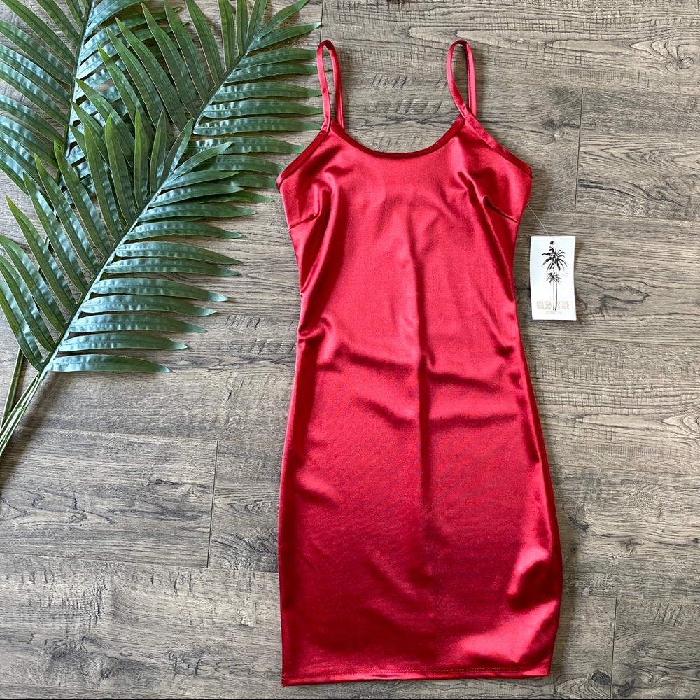 NWT Red Mini  Bodycon Dress